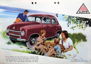 Lloyd LP 300 Modelprogram 1951 Carbrochure (10132)